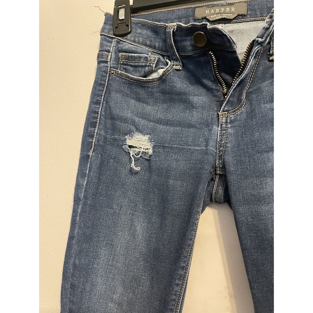 Harper Skinny Jeans Boutique Sz 25 Inseam 26 - Picture 3 of 6